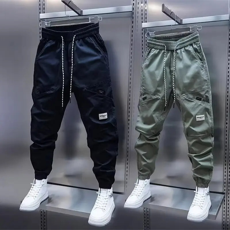 Mens harem pants mens breathable clothing 2024 casual straight 250326
