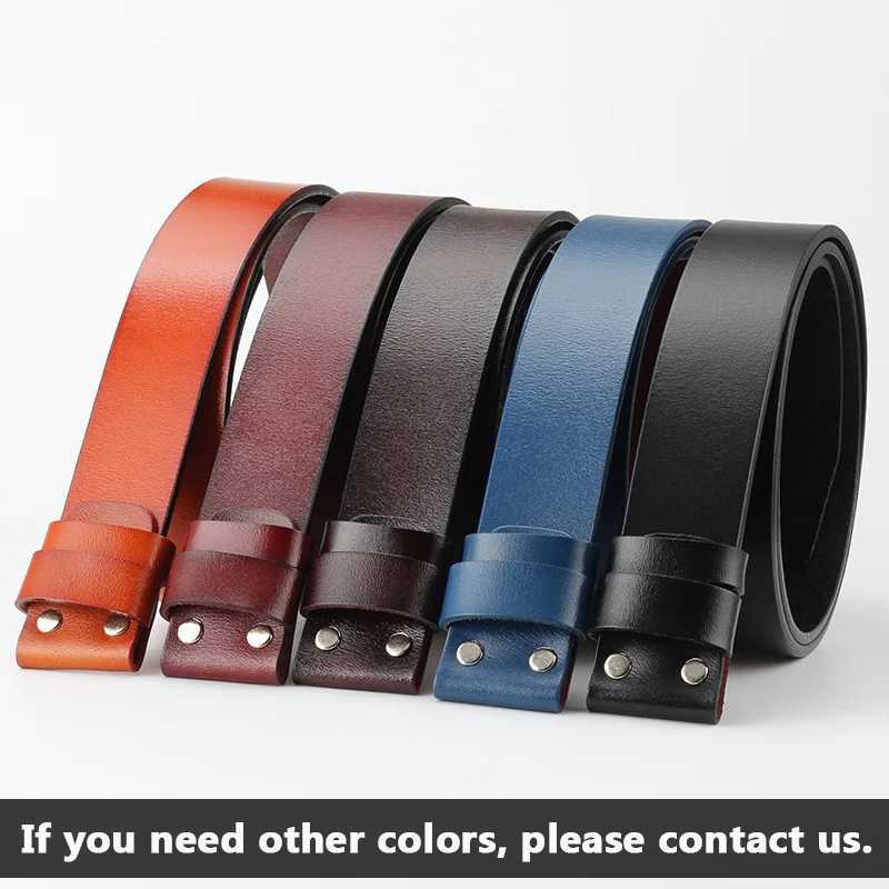 MYMC mens genuine leather belt buckle free DIY belt accessories high-quality wild belt gifts W250326