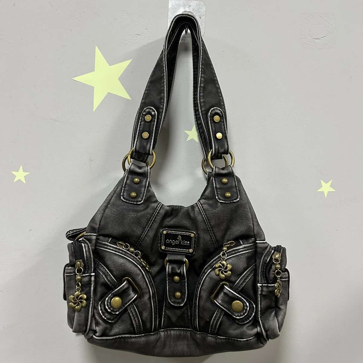 Angelkiss Handbags Women Small Soft Tote Fashion Satchel Multi-Pockets Crossbody Shoulder Bag Phone Pack