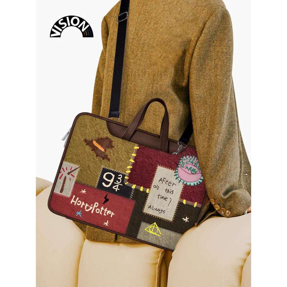 Laptop bag for women, laptop handbag, computer bag suitable for Apple Book 15.6-inch handbag
