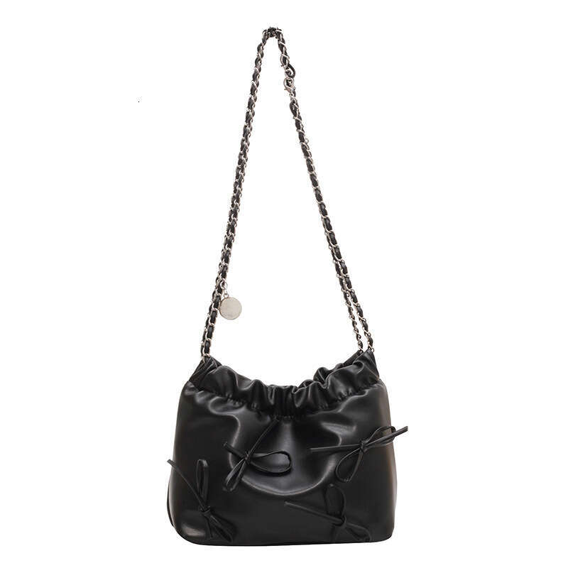 ac French niche pleated design portable small for women 2023 new summer minimalist bucket fashion crossbody bag