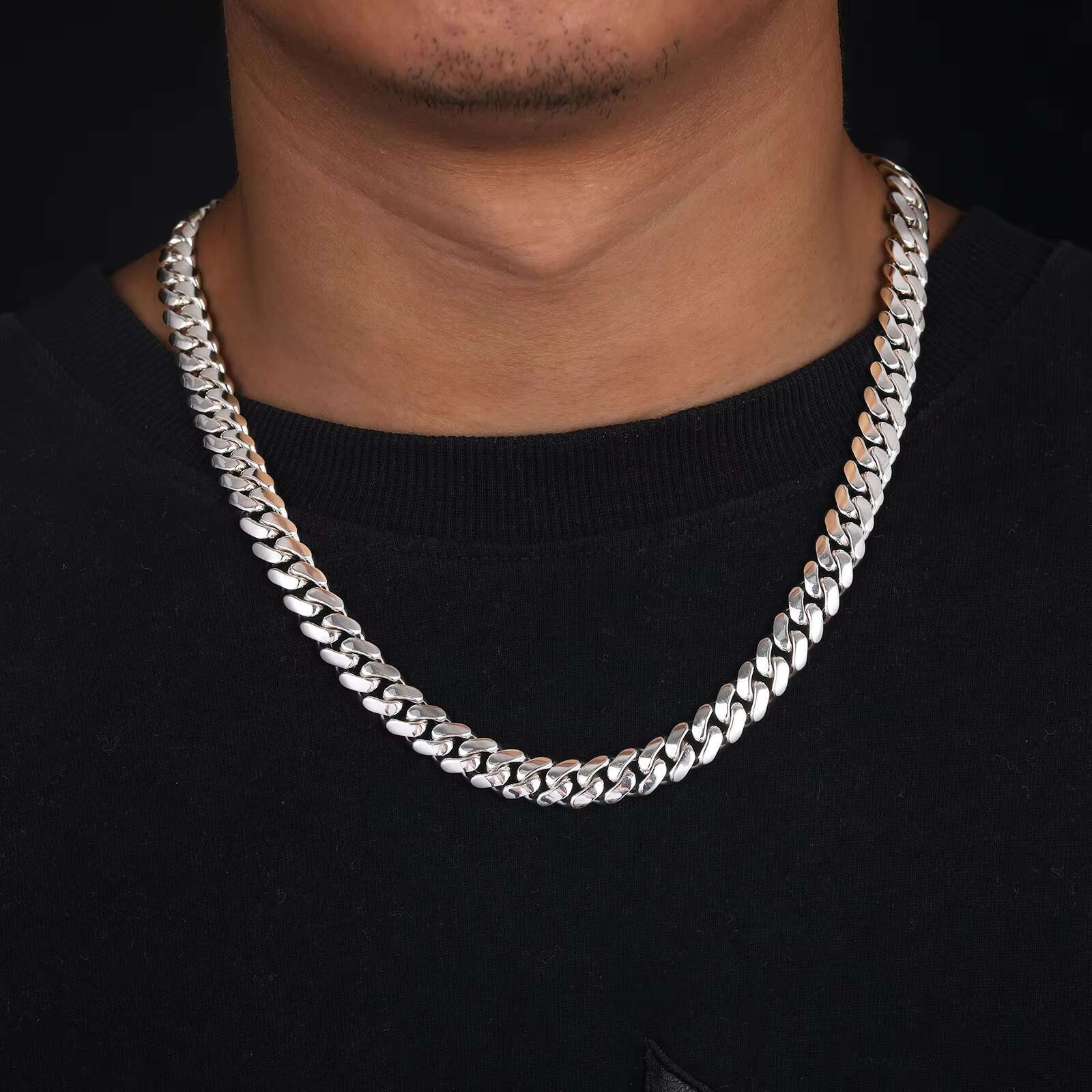 Classic Handmade Miami Cuban Link Chain Hip Hop Jewelry 6-10mm Custom 925 Sterling Silver Cadenas Cubanas Fashion Men Necklace