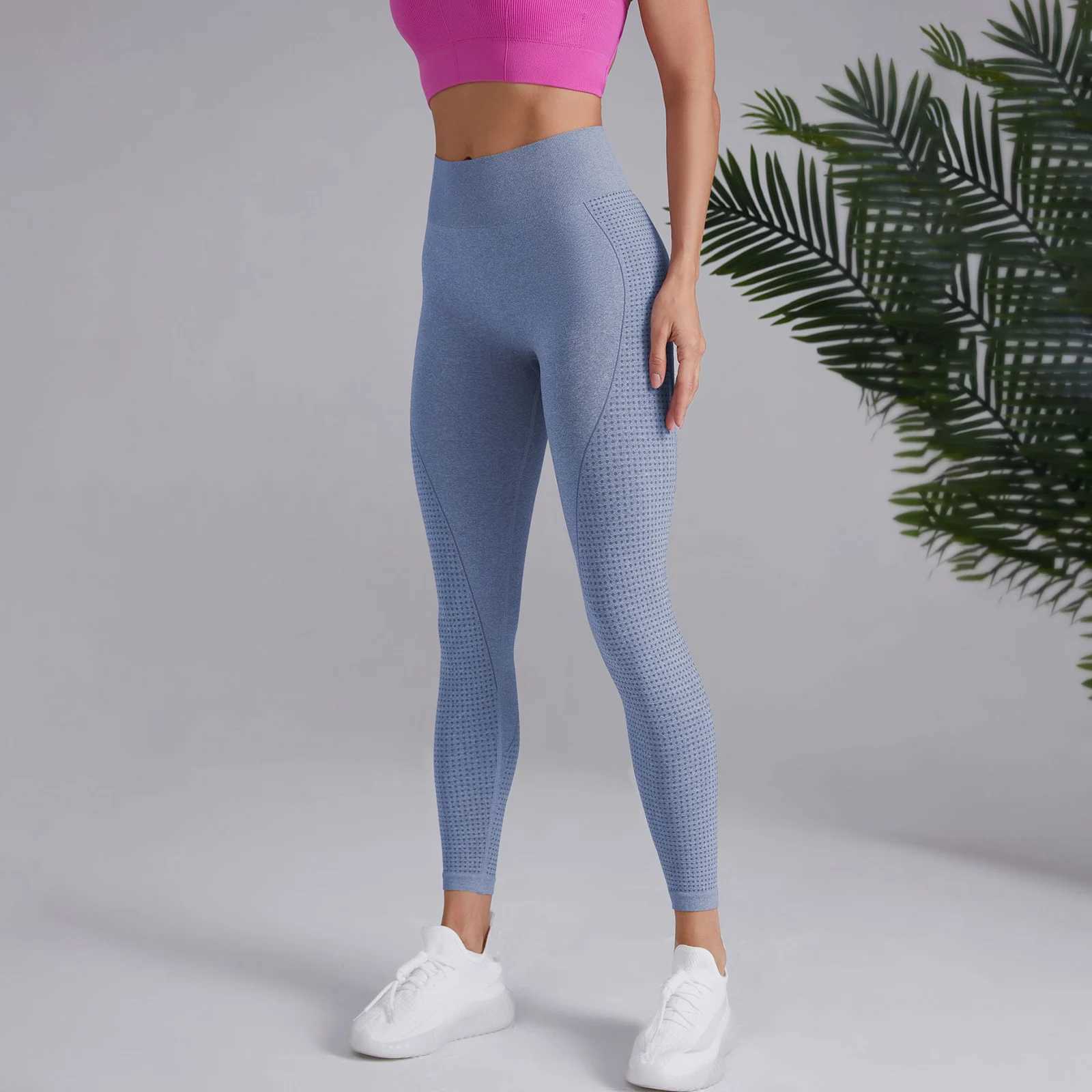 Yoga Legs Female Hip Lifting Fitness Pants Seamless Stretching at the Waist Breathable Running Tight Fitness Clothing W250326