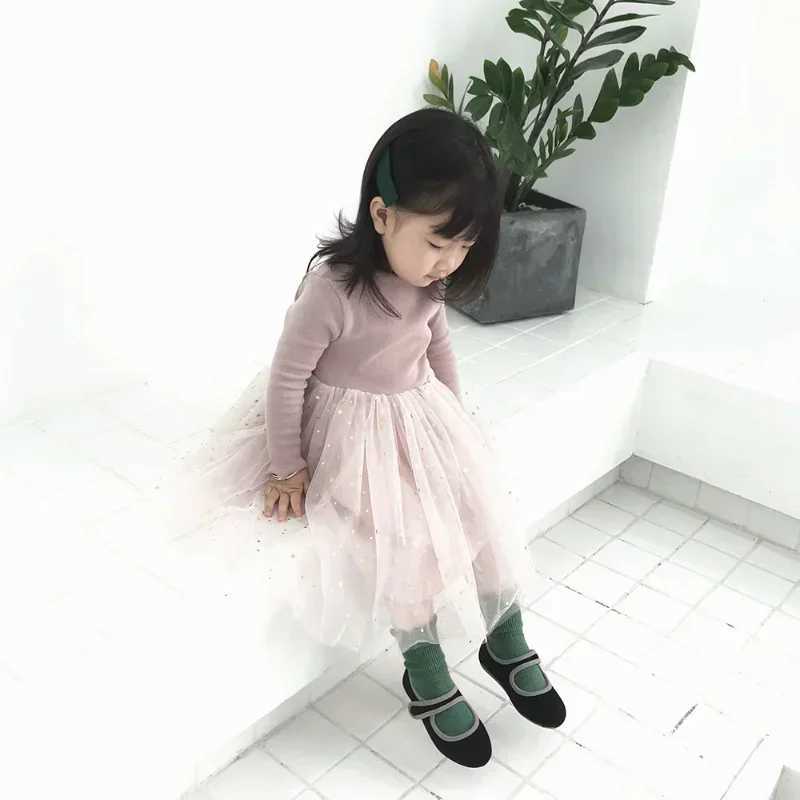Cherry New Girl Princess Dress Pentagram Long Sleeve Dress Baby Girl Dress Childrens Dress W250326