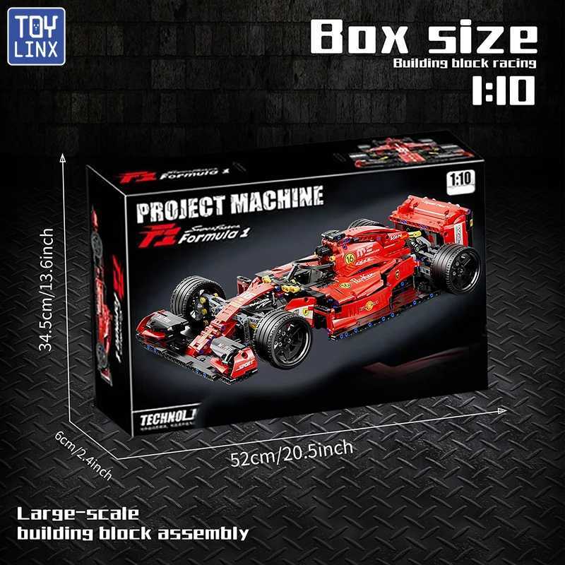 F1 RC racing car 1163 pieces of building kit MOC remote control building block cool collection model car kit building toyXJ250326