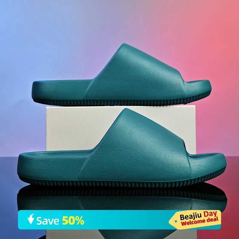 Large size 47 summer slider mens and womens EVA soft soled indoor slider sandals lightweight beach shoes mens slider flip coverXJ250326