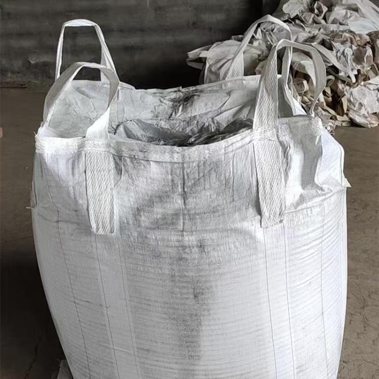 White Reinforced Bulk Storage Space Bag for Industrial Waste - Durable & Heavy Duty