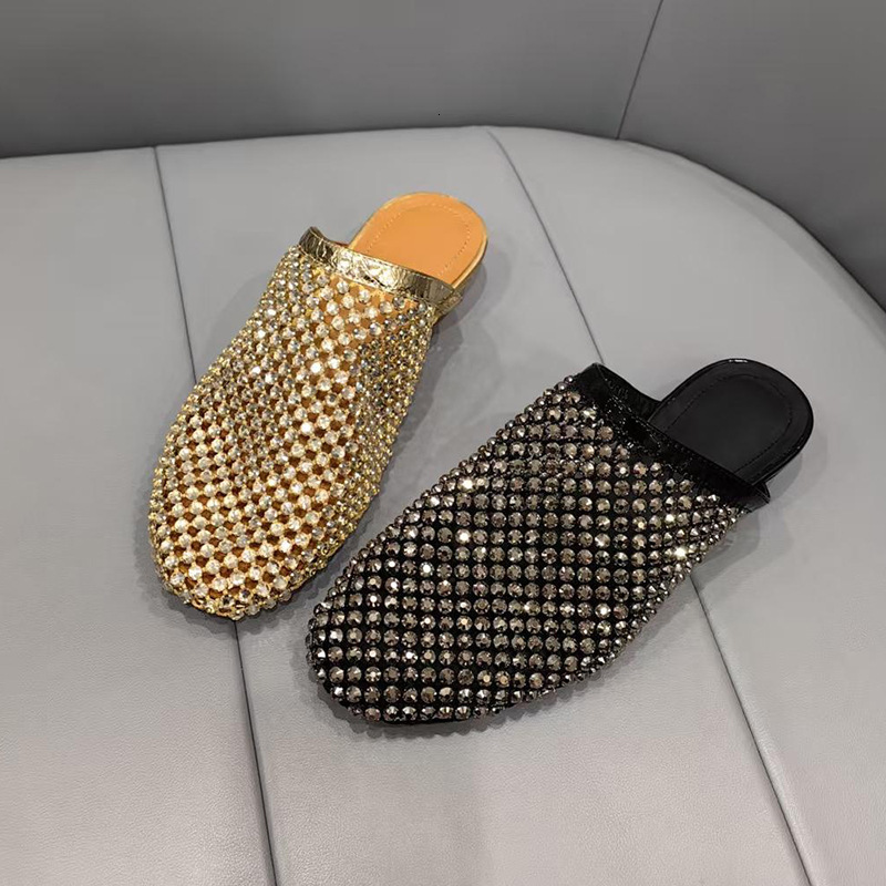 Casual women's trendy design, breathable half slippers, low heel, 23 woven mesh, new summer, fisherman no need