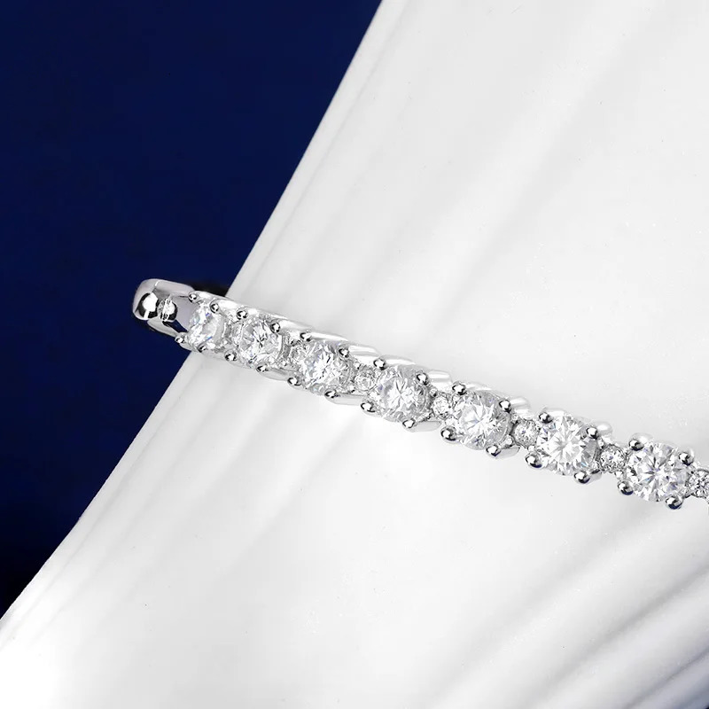 TBCYD m Diamond Bracelet Bangle For Women S925 Sterling Silver Wedding Party Fine Hand Chain Jewelry Gift 250318