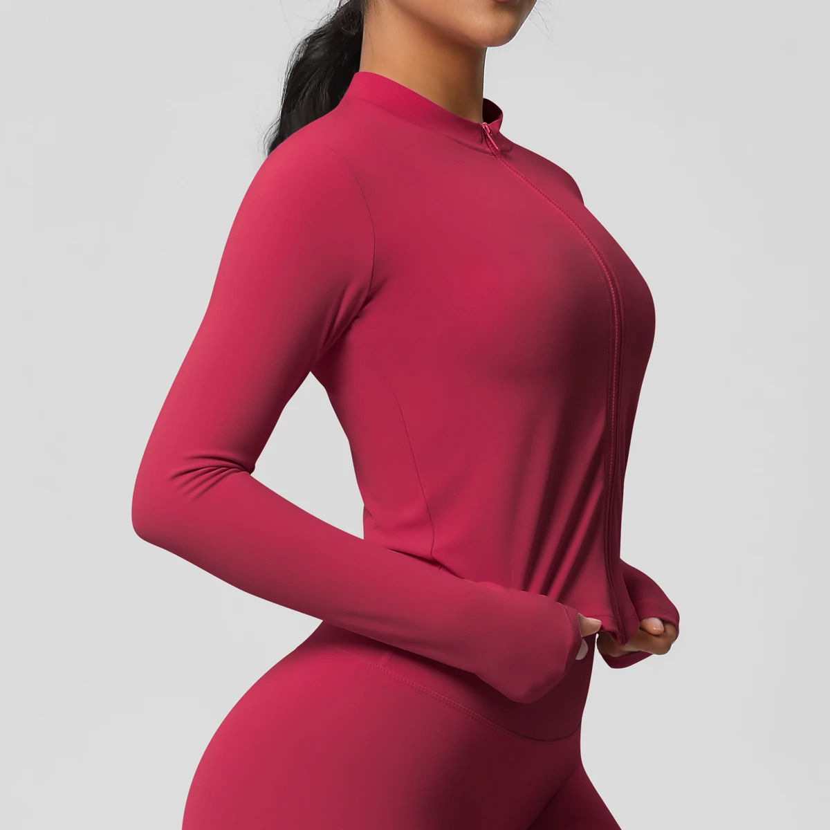 Long Sleeve Workout Top Gym Fitness Yoga Clothing Yoga Shirt Push Up Workout Clothes Women Womens Gym Exercise Shirt 250325