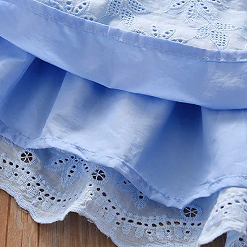 Little Maven 2024 Summer Childrens Baby Clothing Sleeveless Dress Flower Childrens Clothing Vest Cotton W250326