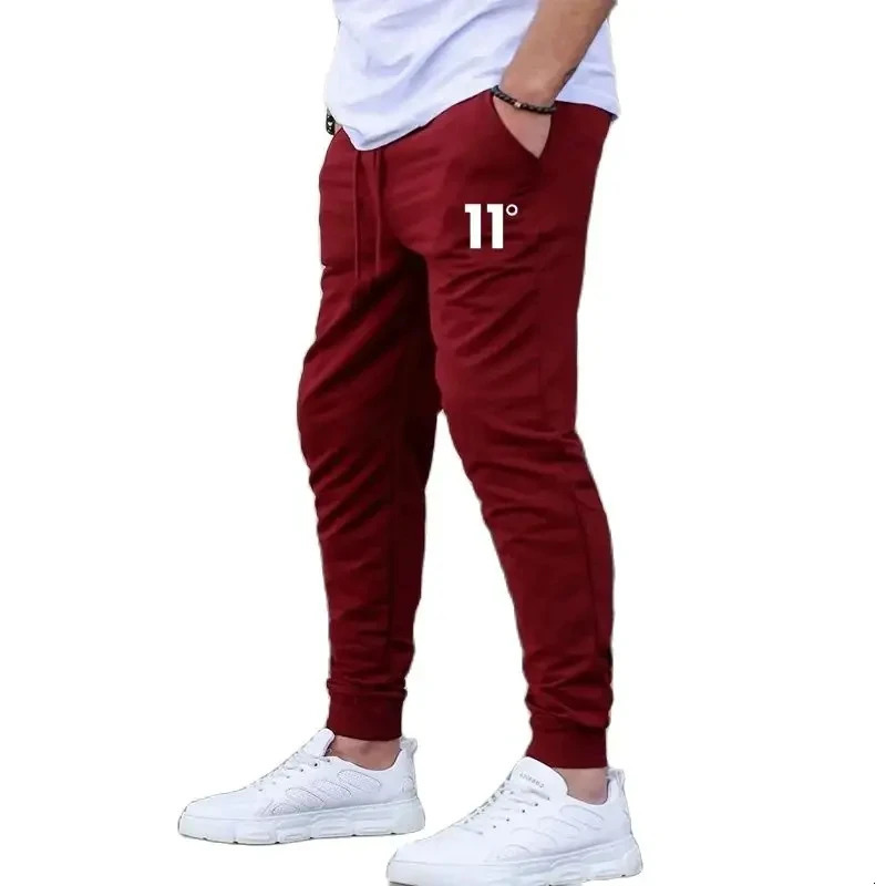 Mens casual slim fit sportswear mens fitness jogging pants sports summer print 250326