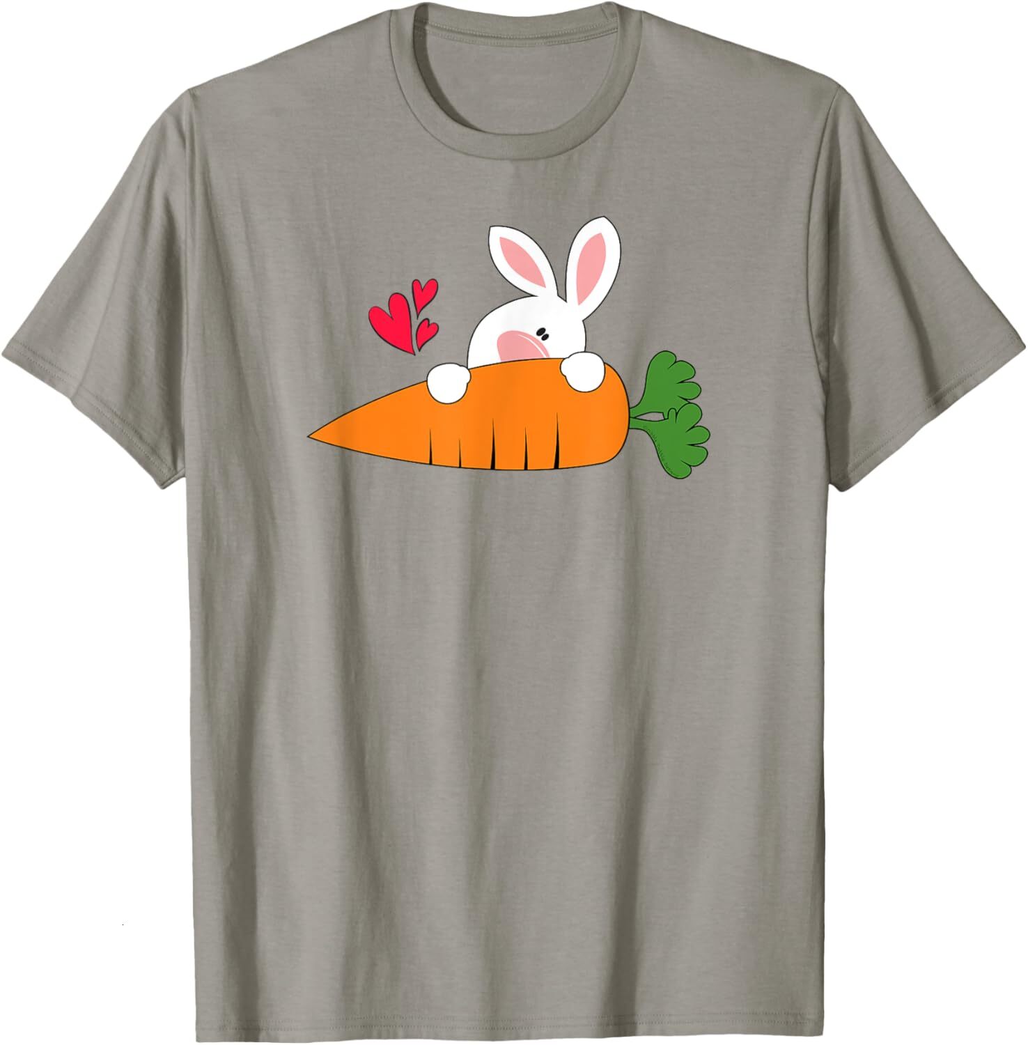 T shirt for Mens Happy Bunny Rabbit with Giant Carrot Easter Graphic Tee Casual Tops Clothes Short sleeve cool