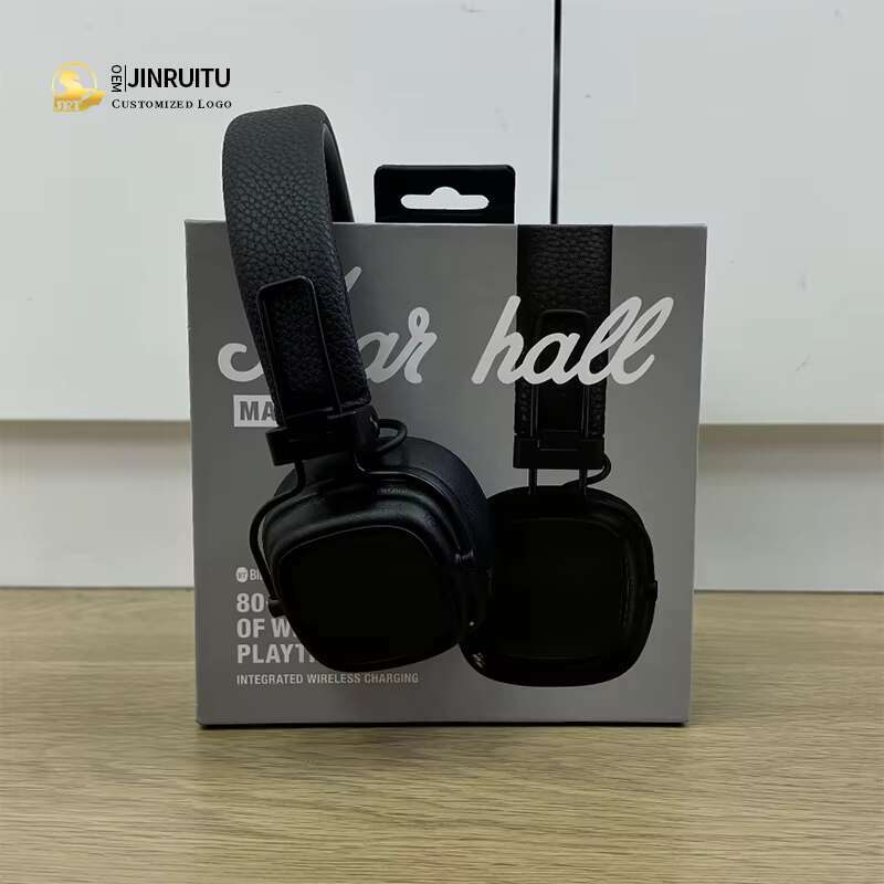 High quality wireless noise cancelg rock with earplugs, heavy bass, foldable stereo headphones