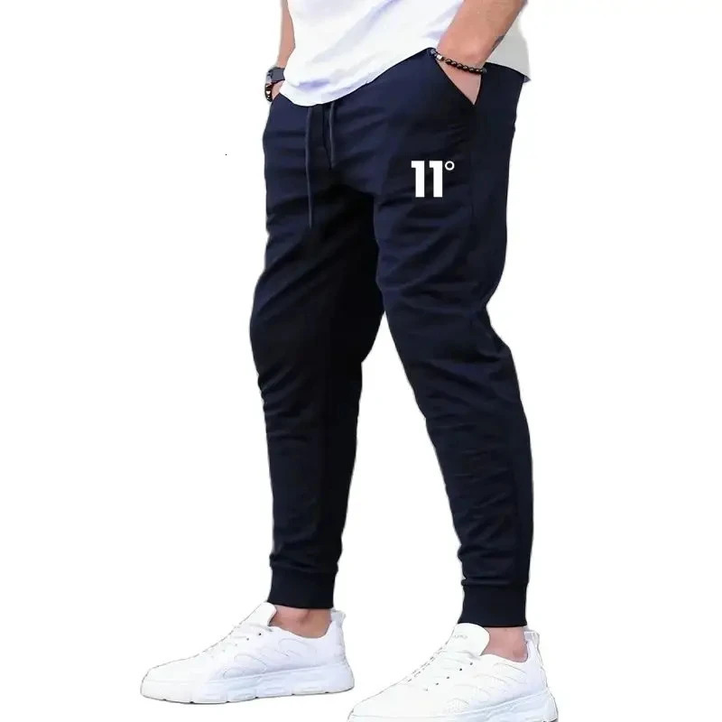 Mens casual slim fit sportswear mens fitness jogging pants sports summer print 250326