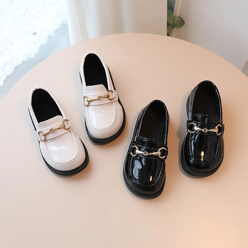Girl Shoe Fashion Flats for children casUAl Kid Shoe comFORTable PU Leather Shoes Boys Girl Kid candy Loafers Flat Boy Shoe 250326