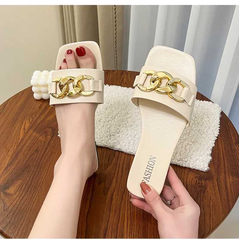 2024 Summer Womens Slippers Roman Fi Designer Flat Shoes Latex Soft soled Shoes Womens Breathable Beach Flip CoverXJ250326