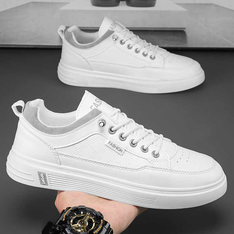 2025S New Trend Designer Men S New Spring Men S Breathable White Sports Leisure Board Shoes Versatile And Fashionable Trendy Shoes For One Foot On