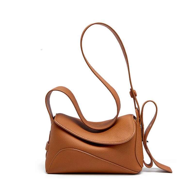 Women's Bags Genuine Leather Underarm For Women's Summer New Versatile Shoulder Bag With Geometric Streamed Design Crossbody Handbag