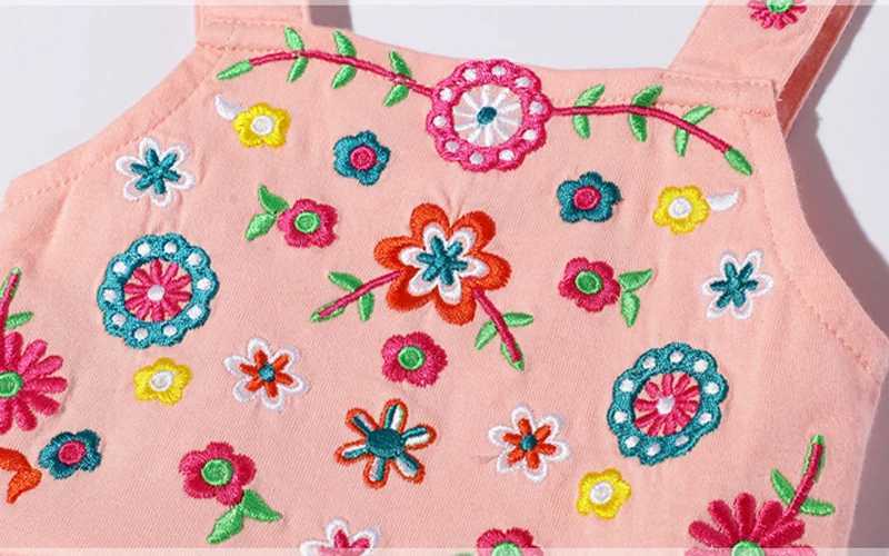 Little Maven 2025 baby girl casual clothing cotton cute childrens summer dress for children aged 2 to 7 W250326