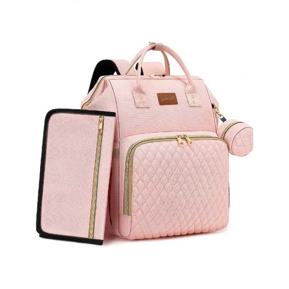 Diaper Bag Backpack With Changing Pad Pacifier Case Baby Bag for Boy Girl Toddler Waterproof Travel Diaper Bag for MomC250326