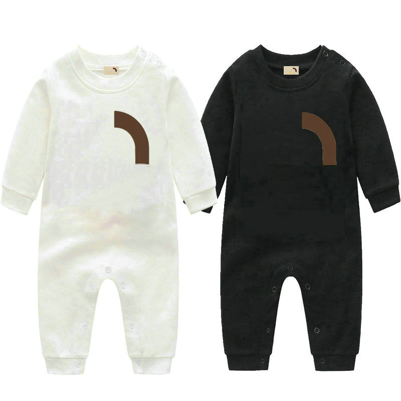 kids baby Pure cotton Rompers Boys girls designer print summer luxury short sleeved and Long sleeve jumpsuit newborn romper Jumpsuits&Rompers