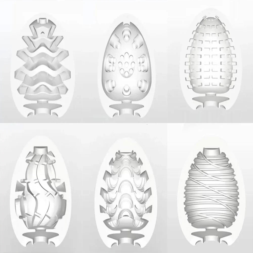 6pcs/Set Male Masturbation Cup Vagina Egg Penis Massage Adult EGG Stockings Masturbaton Portable Airplane Cups Men Sex Toys 250317 - view 5