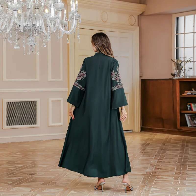 Dongdumaoyi Moslim Midden Oosten Nieuwe Stijlabaya Damesmode Dubai Turkije Geborduurde Lange Gewaad Jurk W