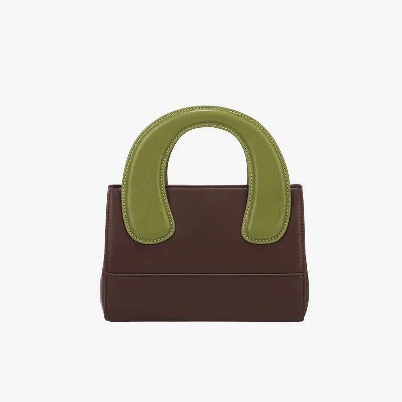 Alirattan 2025 New Cute Handheld Cowhide Single Shoulder Women's Square High Grade Genuine Leather Crossbody Bag