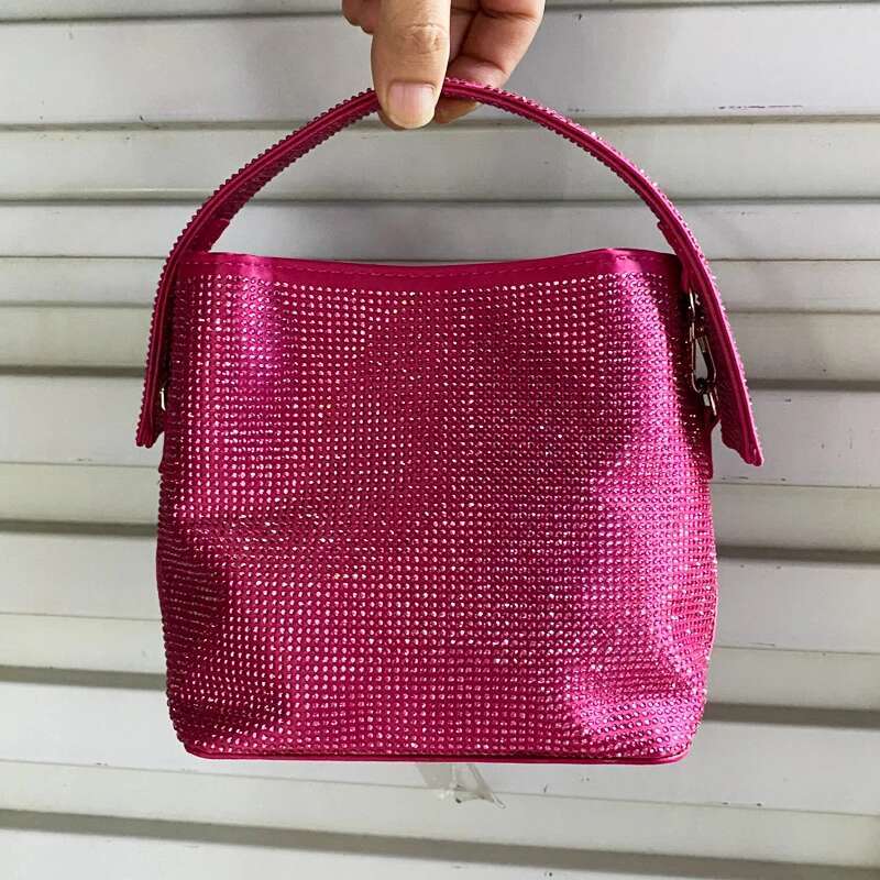Evening Shiny Rhies Clutch Party Bags For Women Designer Handbag Purse 2023 New In Fashion Mini Shoulder Crossbody