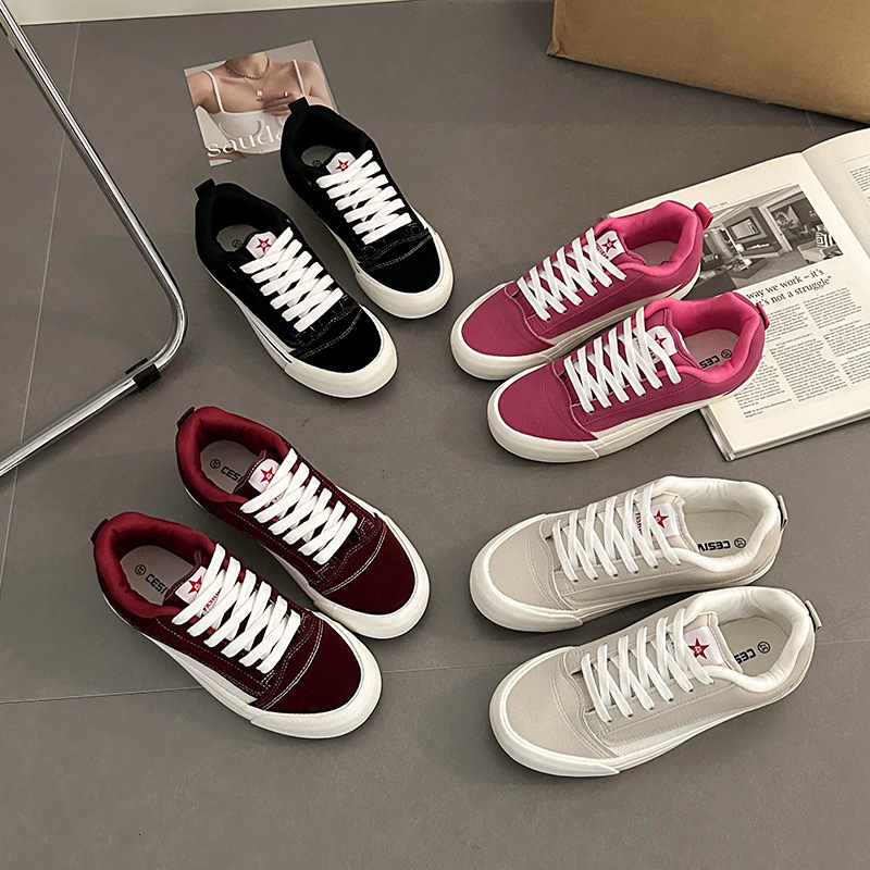 Designer Shoes Spring 2025 Men's And Women's Canvas Shoes New Korean Edition Sports And Leisure Street Photography Multi Color Board Shoes F