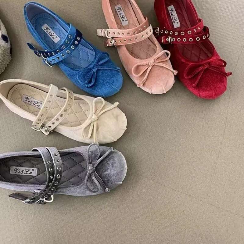 2025 Summer New Women's Ballet Designer Fashion Bow Simple Soft soled Flat Shoes