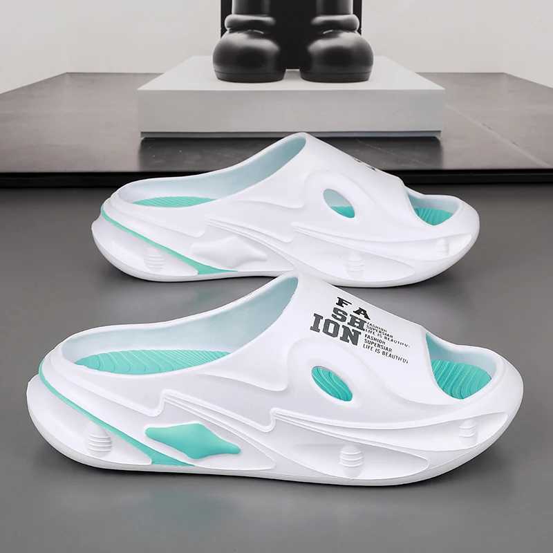 EVA Mens Slippers Thick Bottom Mens Soft Comfortable Casual Shoes Men Slip- Sandals Beach High-elastic Male Slides Hot SaleXJ250326