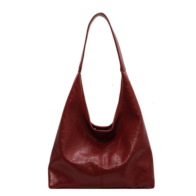 32 Trendy 2025 New Versatile Soft Leather Shoulder Fashionable Commuter Large Capacity Casual Mother Child Tote Bag