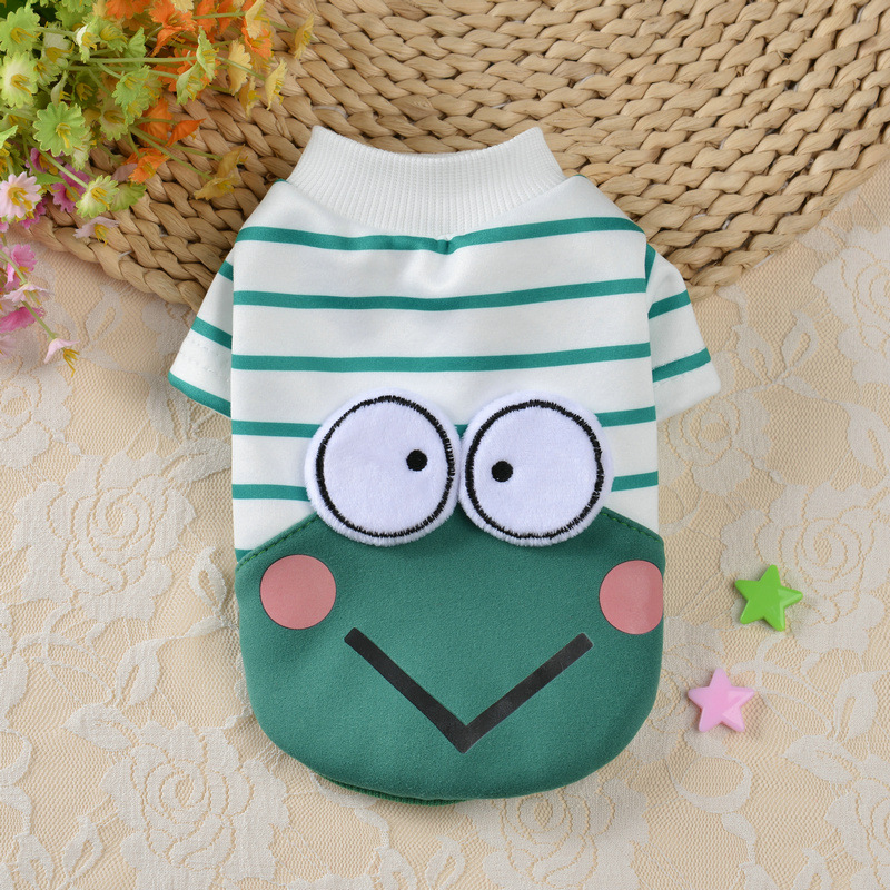 Cute Cartoon Dog Hoodie Sweaters for Small Medium Dogs, Fleece Dog Sweatshirt with Long sleeves, Soft Comfortable Spring Autumn Dog Clothes for XS to 