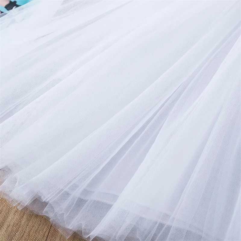 White lace cute girl princess dress fluffy cake dress girl childrens wedding Par birthday Tutu dress summer sleeveless vest W250326