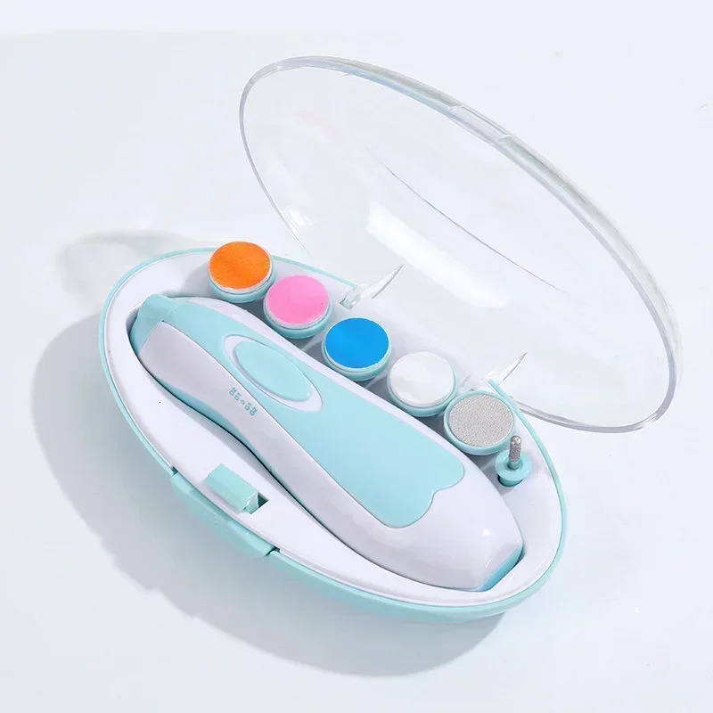 Multifunctional Electric Baby Nail Trimmer Baby Nail File Clippers Toes Fingernail Cutter Trimmer Manicure Tool Set Baby Care 250326