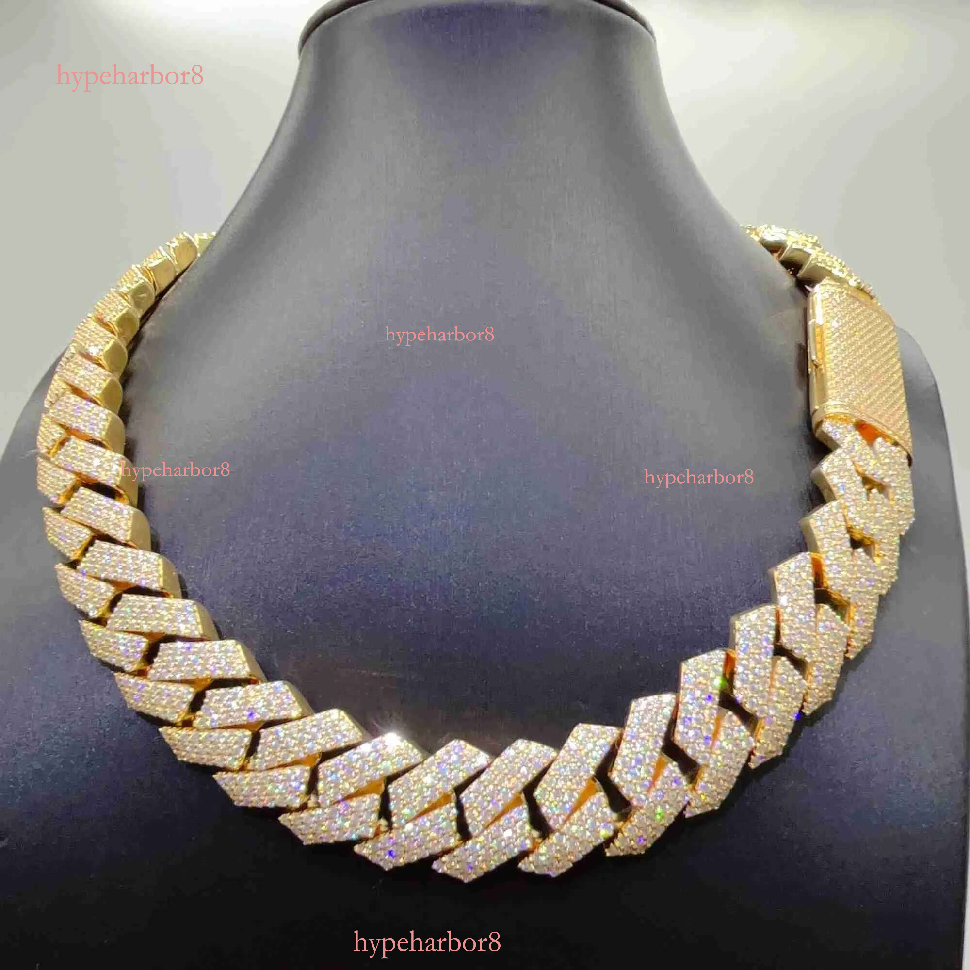 moissanite necklace designer jewelry cuban k chain Iced Out Pass Dia Tester Sterg Sier Necklace Vvs Moissanite chains for men necklaces