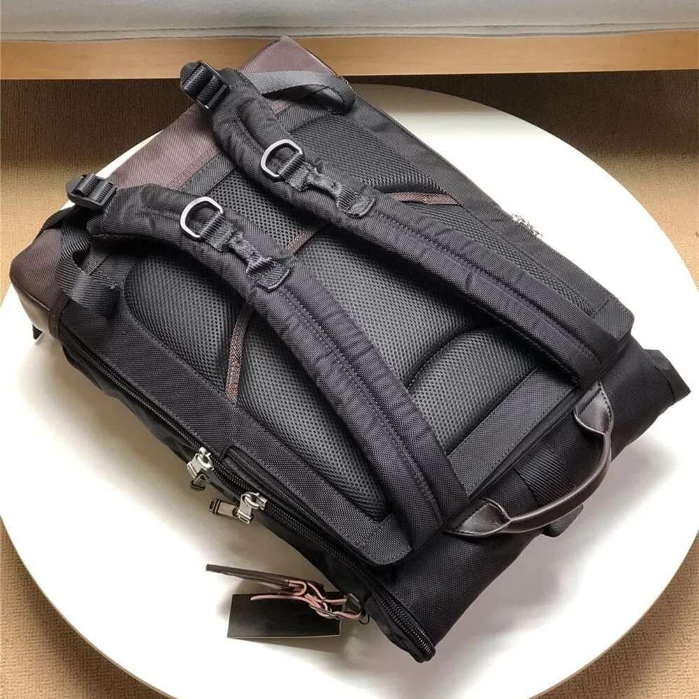 Men's Ballistic Nylon Shoulder Business Casual Computer Backpack Large Capacity Travel Bag 222388