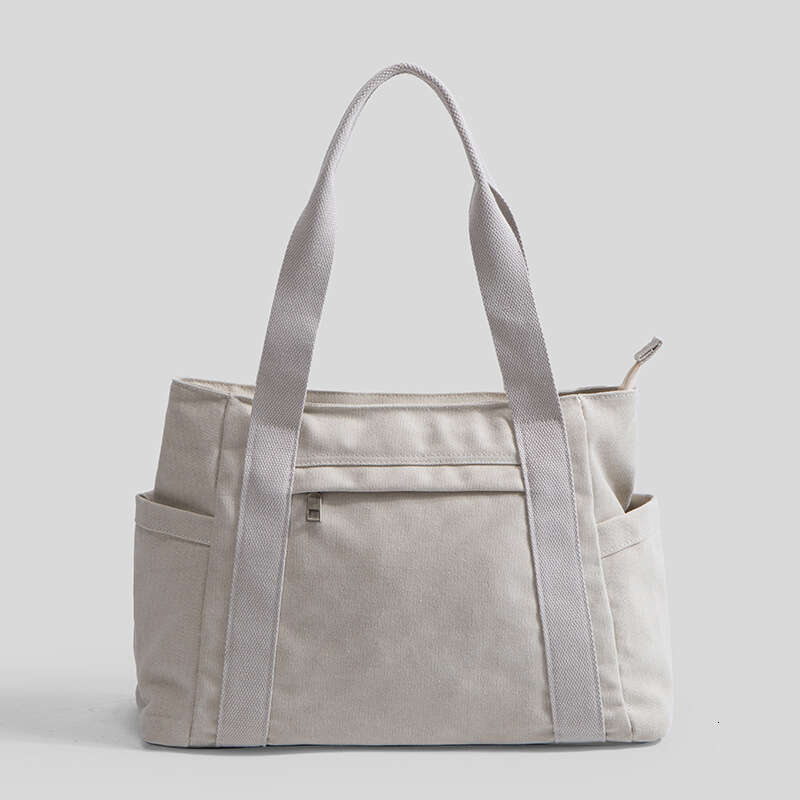 28 2024 Large Capacity Canvas Women's One Shoulder Casual Tote Minimalist Handheld Bag Canvasba