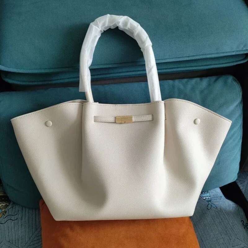 2025 Winter New Large Capacity Solid Color Pleated Pu Leather Tote High Quality Design Women's Commuter Handbag Shoulder Bag