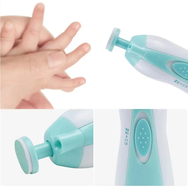 Electric Baby Nail Trimmer Multifunctional Kids Nail File Clippers Toes Fingernail Cutter Trimmer Manicure Tool Set Baby Care 250326