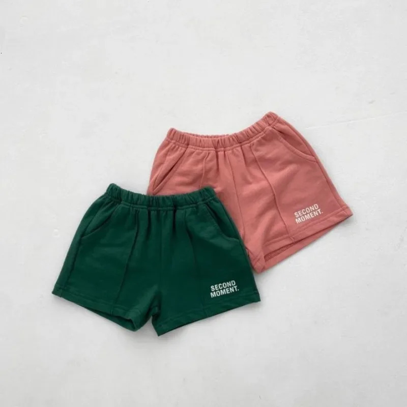 Summer Kids Clothes Set T-ShirtShorts Casual Outdoor Letters Print Suit Cotton Soft Breathable Two-Piece Kid Casual Tracksuits 250326