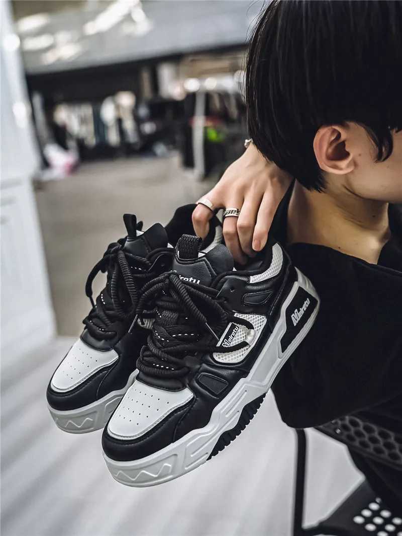 Mens shoes casual sports shoes summer outdoor sports running platform fashionable designer luxury skateboarding tennis shoes leather Y250325