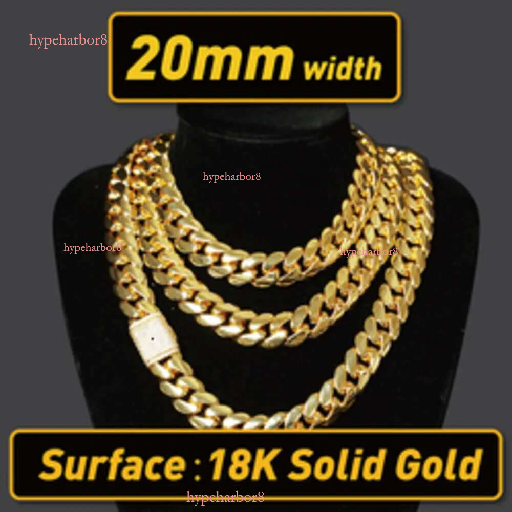 Wholesale Choker Custom k Gold 20mm Miami Cuban Chain Necklace