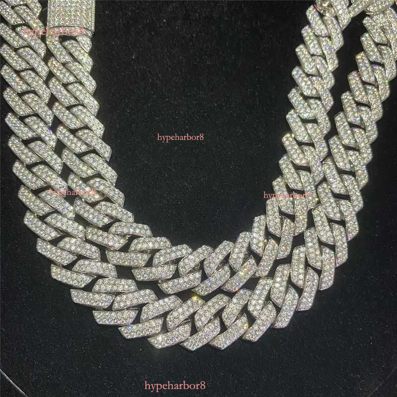 Pendant Necklaces Stock Iced Out Vvs Moissanite Cuban Bracelet Sier Bg Dia k Chain Hip Hop Men Jewelry Necklace Motion current 23ess