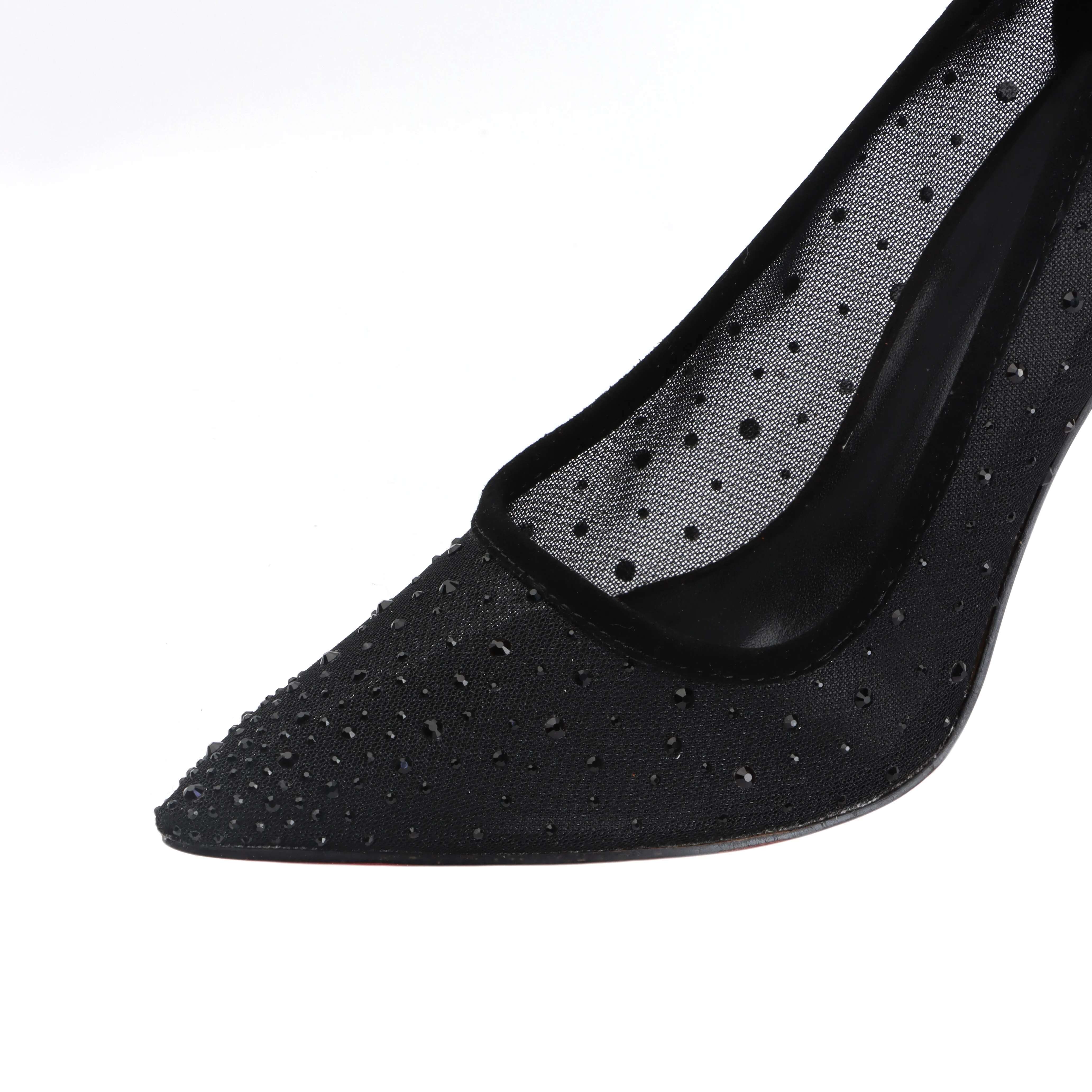 Designer Lipstick for Women Stiletto Pumps Pointed Toe Heels Wedding Party Dress Shoes Black Bride Brand High Quality