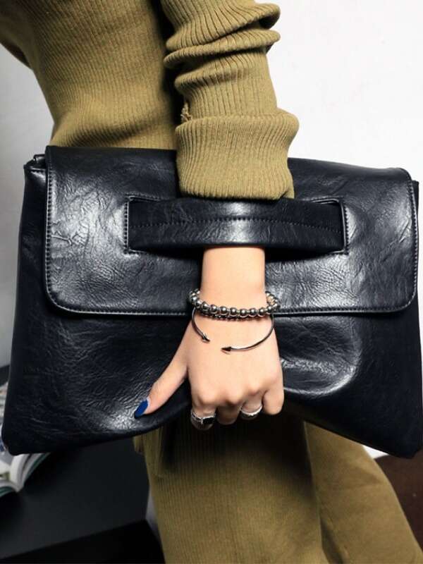 ed Korean version 2025 new style women's trendy large capacity simple single shoulder diagonal cross clutch bag letter package