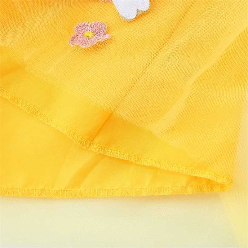 Jumping Meters 2-7T Summer Princess Girl Dress Rabbit Childrens Tank Top Par Birthday Baby Clothing Embroidered Dress Wedding W250326