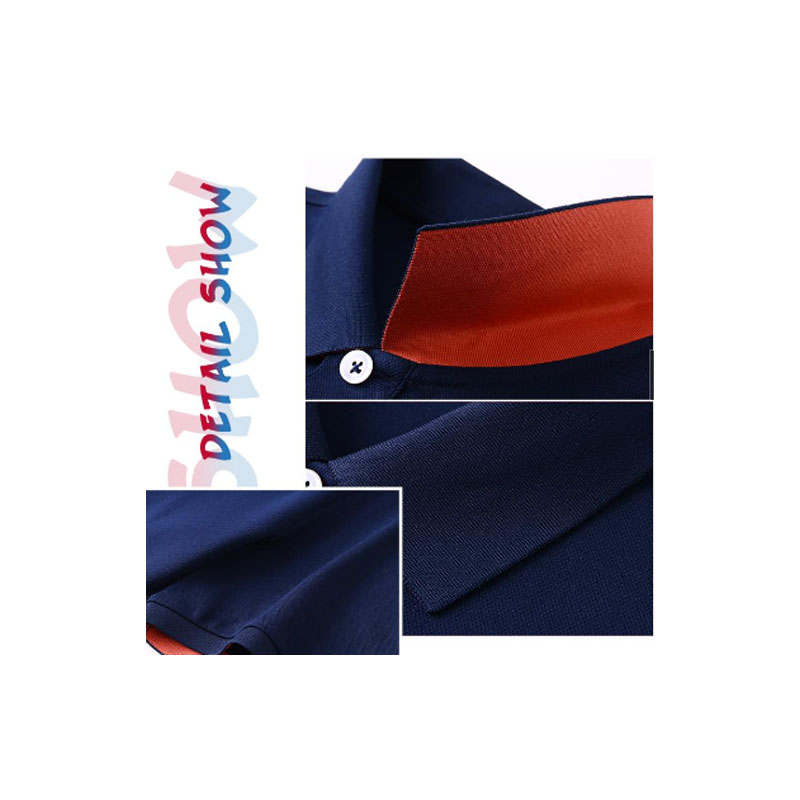 Short-sleeved cotton sports polo shirts for men and women high-end solid-coloured lapels DX-WLT25POLO Shirt